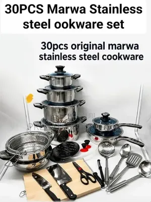 Marwa 30-Piece Premium Kitchen Cookware Set