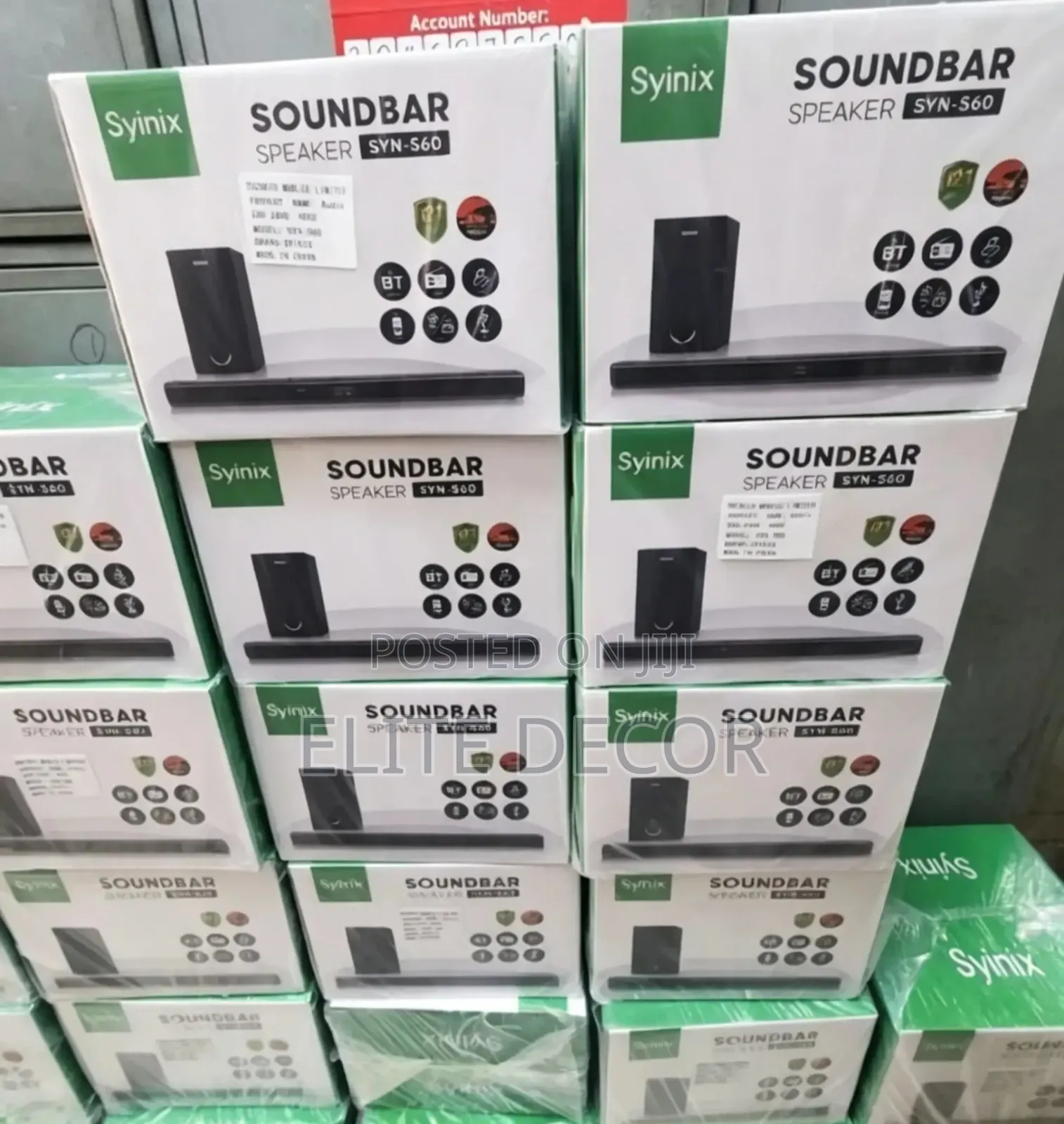 Syinix SYN-560 Soundbar With Powerful Bass | Bluetooth | HDMI ARC/ USB