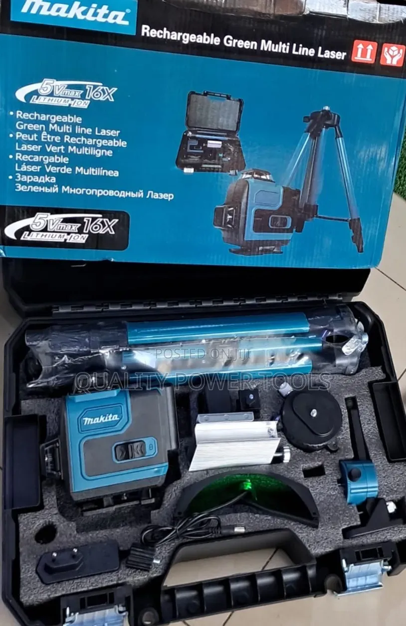 Makita Rechargeable Green Multi Line Laser