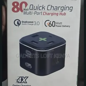 Promate Power Cube-Pd80 Quick Multi-Port Charging Hub