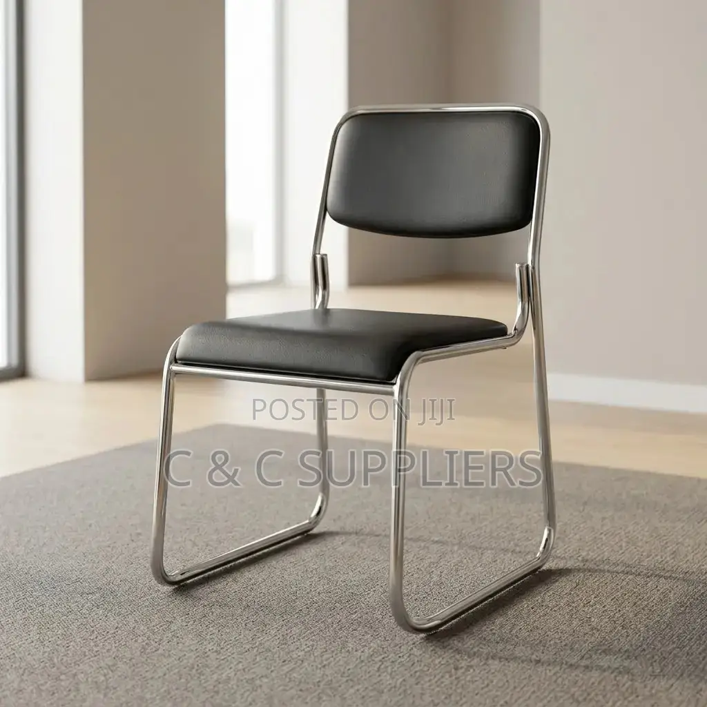 Simple Chrome Visitors Chair