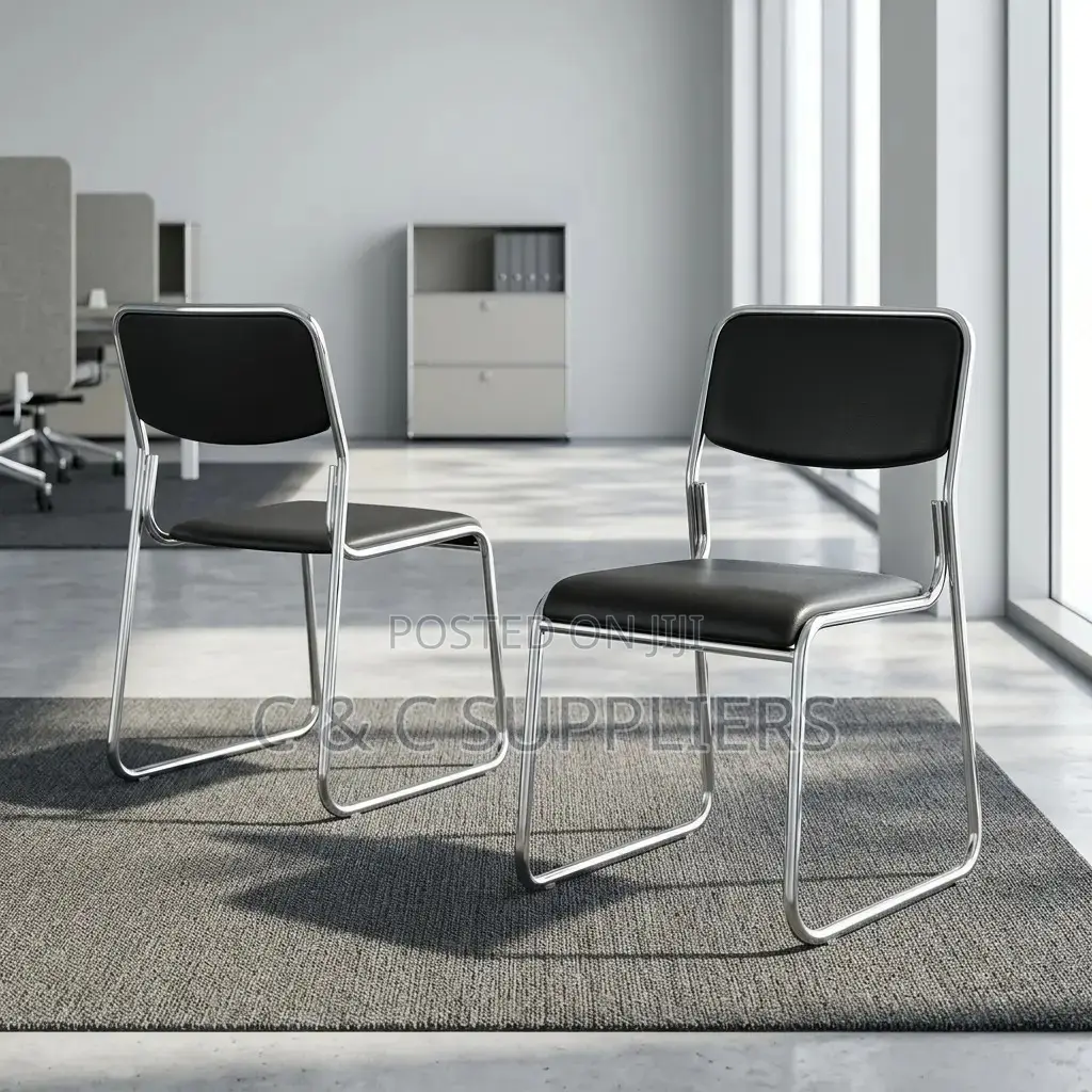 Simple Chrome Visitors Chair