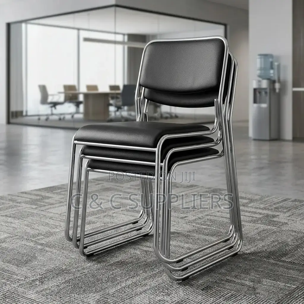 Simple Chrome Visitors Chair