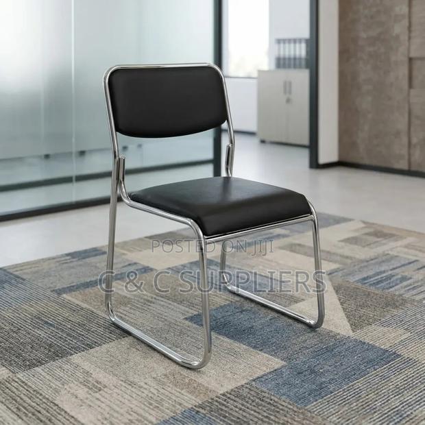 Simple Chrome Visitors Chair - thumbnail 5