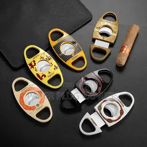 Round Double-Edged Alloy Cigars Cutter