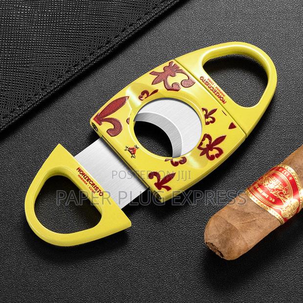 Round Double-Edged Alloy Cigars Cutter - thumbnail 5