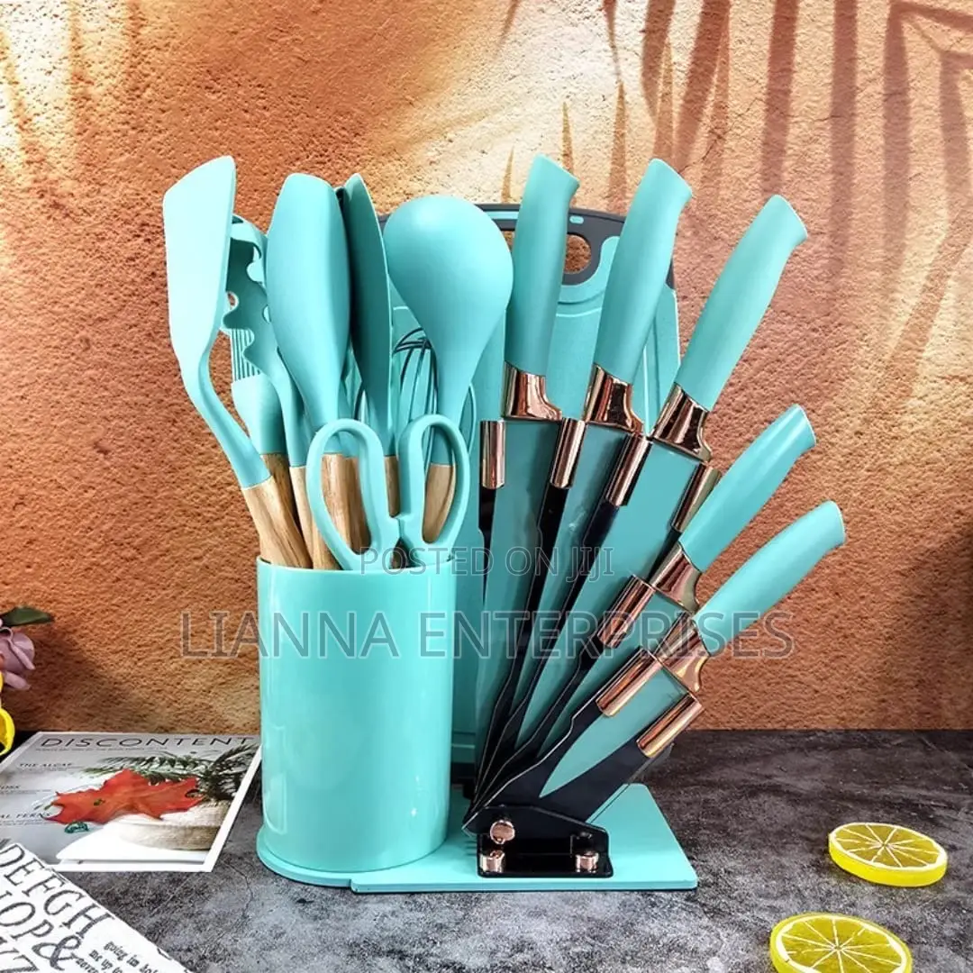 19 Pieces Kitchen Cookware Cooking Utensils