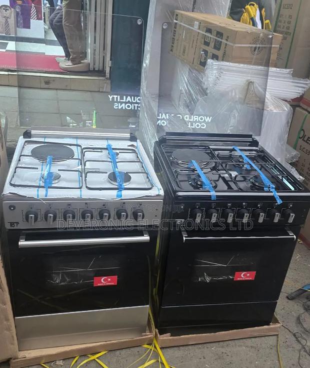 60×60 Cm 
 3 Gas + 1 Electric Turbo Fan and Cast Iron - thumbnail 2