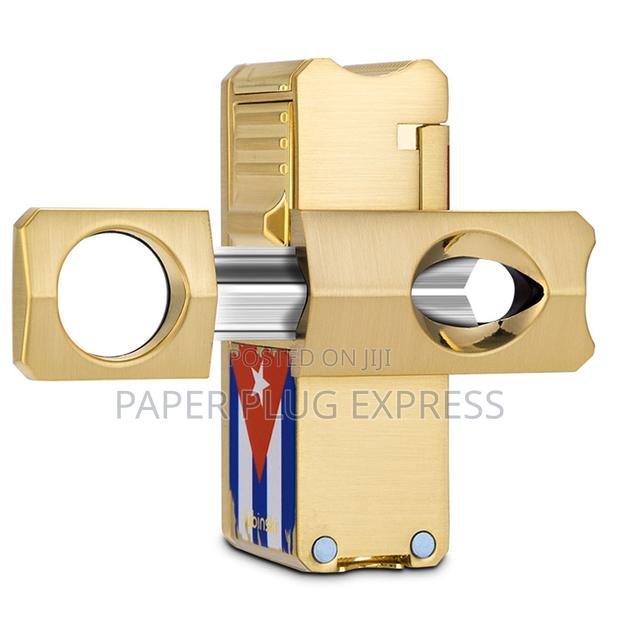 Lubinski Jet Lighter + v Shape Cigars Cutter - thumbnail 2