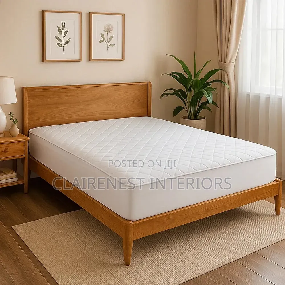 Mesa Proof, White and Maroon Waterproof Mattress Protectors