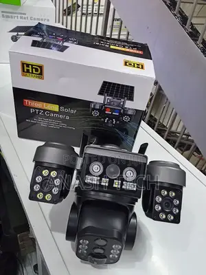011SQ Triple Lens Wireless Solar Camera With 4MP HD Video Recording