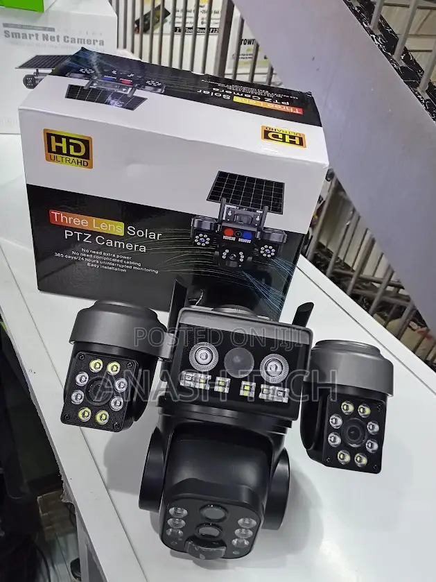 011SQ Triple Lens Wireless Solar Camera With 4MP HD Video Recording