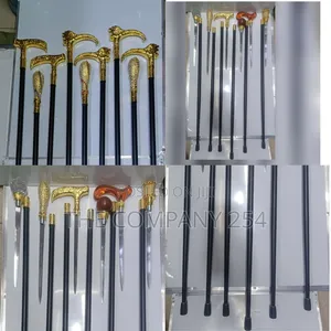 Quality Gold Silver Congolese Nigeria Walking Walking Sticks