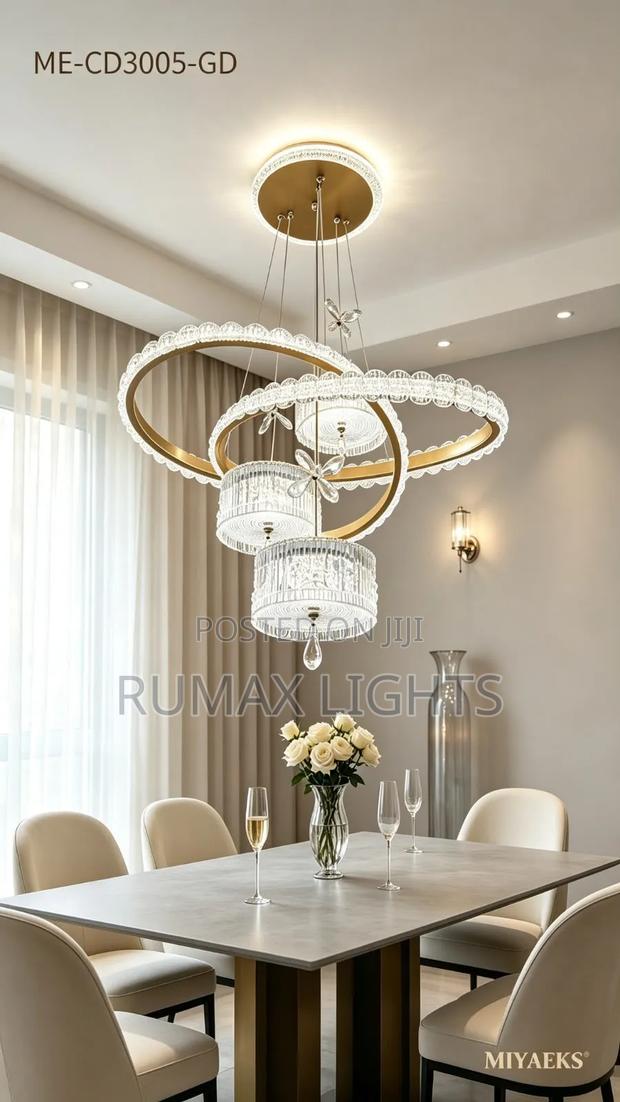 Multi Ring Crystal Chandelier