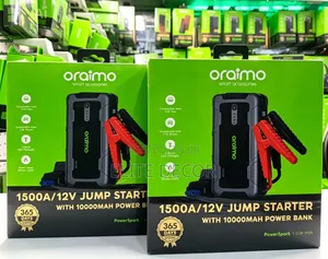 Oraimo PowerSpark 1500A 12V Car Jump Starter + 10,000mAh Power Bank