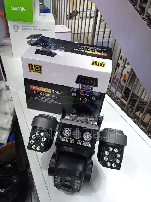 Smart 4G Solar Camera – Triple Lens PTZ Security Camera 011sq