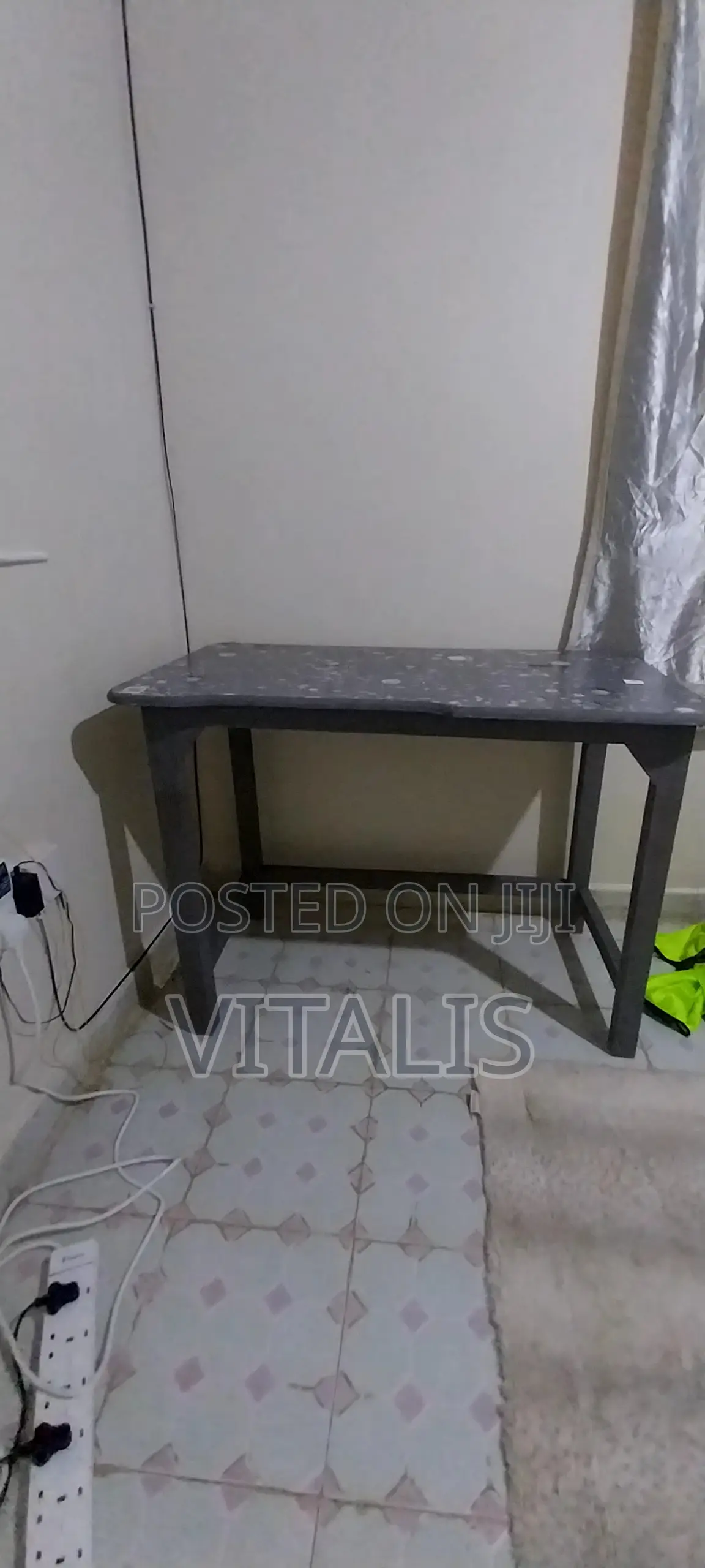 Gray Wooden Study Table