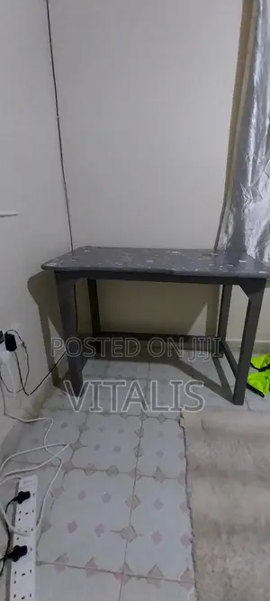 Gray Wooden Study Table