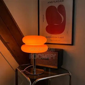 Lotus and Donut Lamp Pair - Home Decor, Lamp Shades