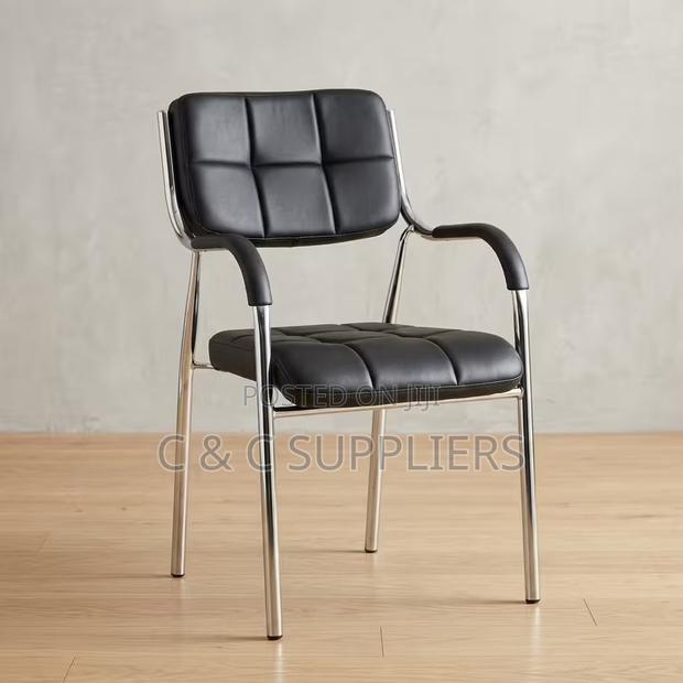 Simple Leather Padded Catalina Chair - thumbnail 2