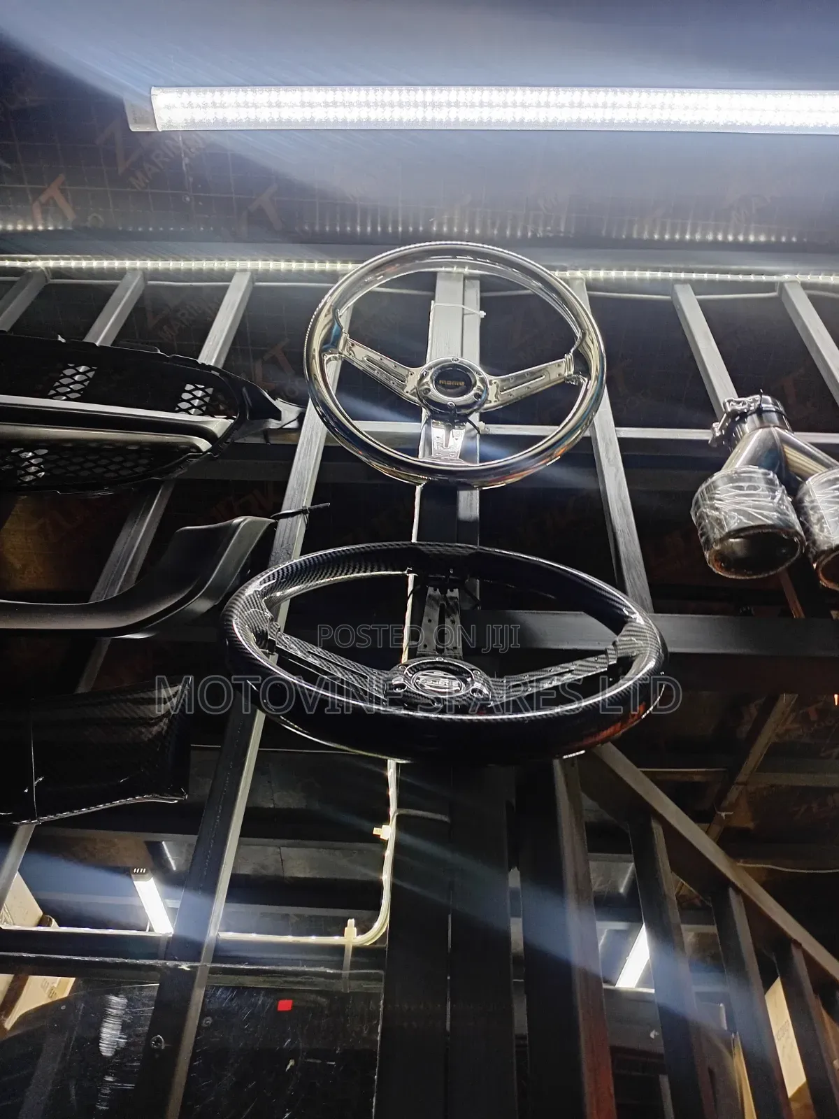 Chrome and Clear Acrylic Steering Wheel,