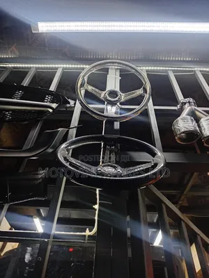 Chrome and Clear Acrylic Steering Wheel,