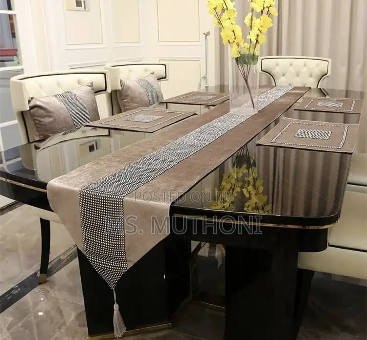 Elegant 13-Piece Luxury Rhinestone Table Set