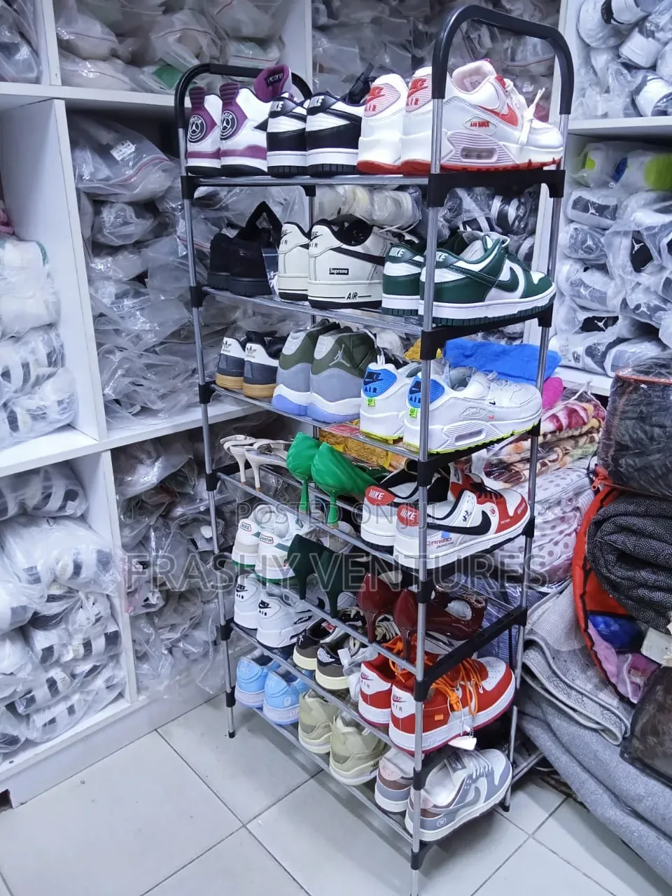 Strong and Stable *7* Tier Shoe Rack Holding