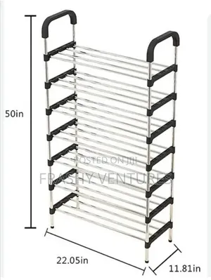 Strong and Stable *7* Tier Shoe Rack Holding