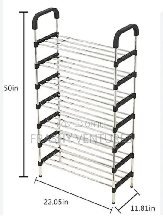 Strong and Stable *7* Tier Shoe Rack Holding - thumbnail 3