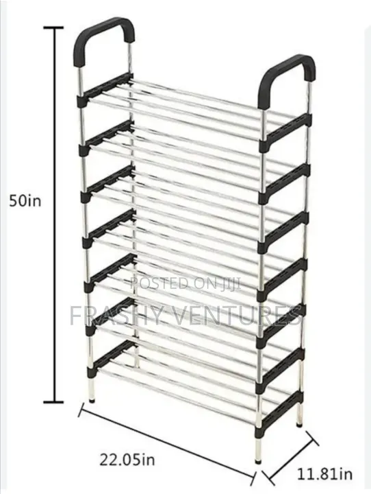 Strong and Stable *7* Tier Shoe Rack Holding
