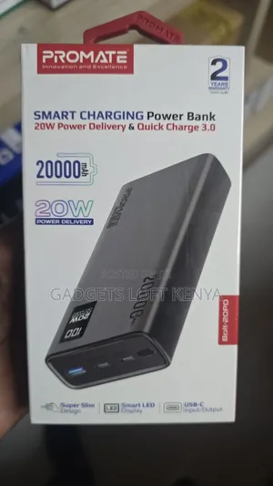 Promate Bolt-20pd 20000mAh Ultra Slim Power Bank