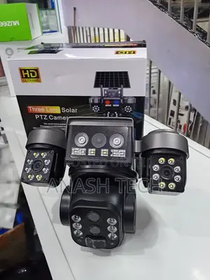 Triple Lens 011SQ 4G Solar IP Camera – Pan Tilt Outdoor CCTV