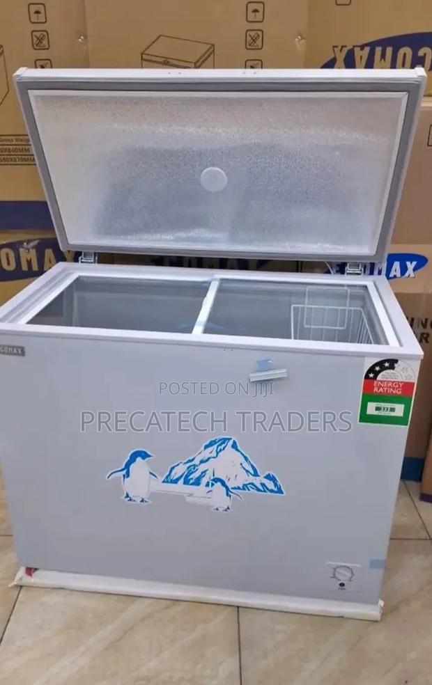 Ecomax 219L Chest Freezer With Storage Basket - main view