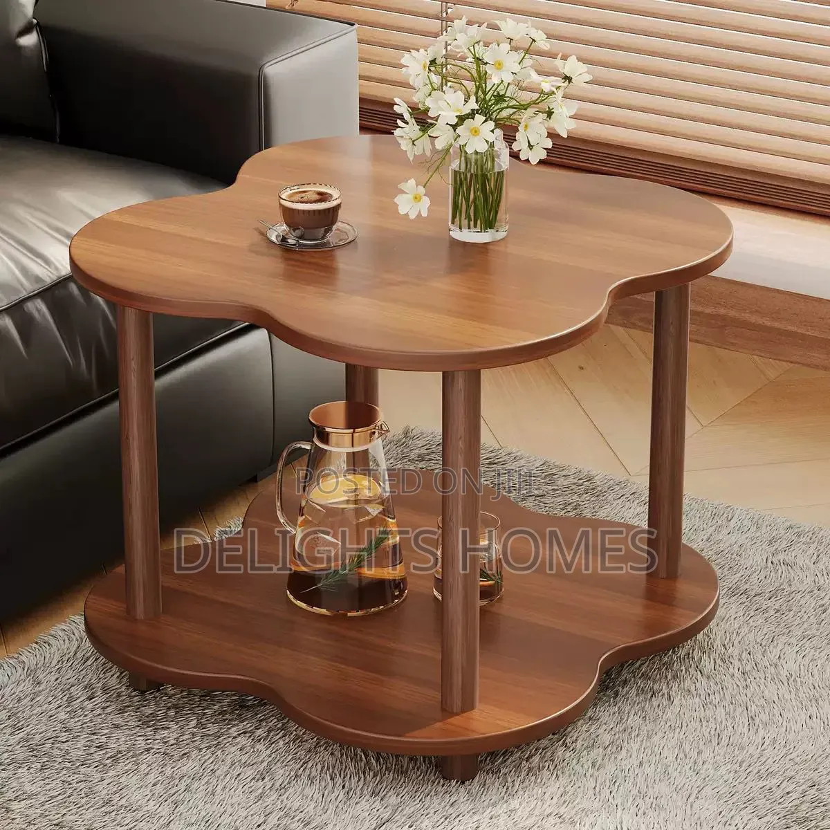 Flower Shape Vintage Side Table_ge