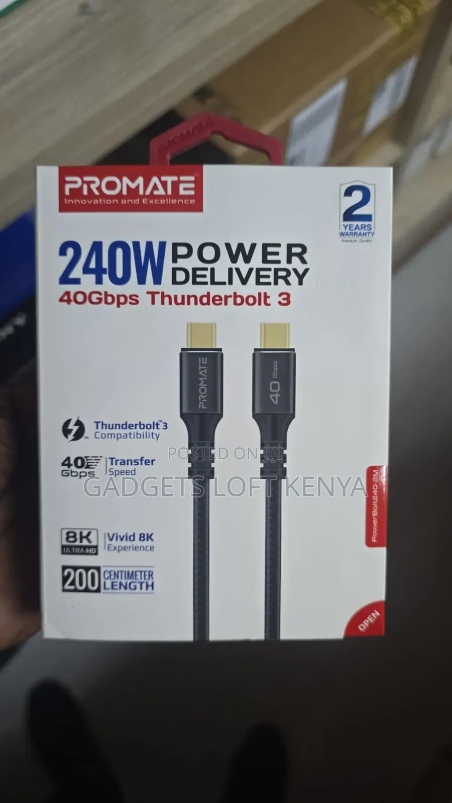 PowerBolt240-2M USB -C Cable