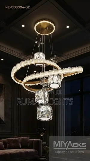Modern Crystal Ring Chandelier