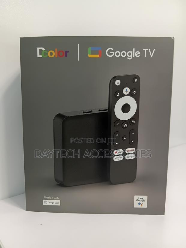 DCOLOR GD2 Google TV Box Android 12 2G+32G Streaming Device.
