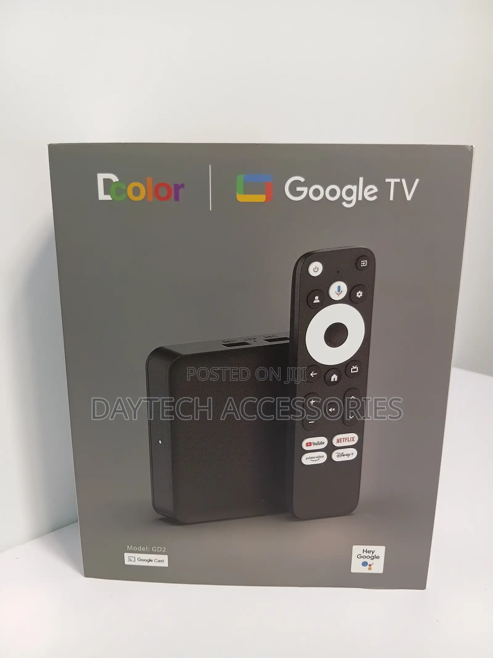 DCOLOR GD2 Google TV Box Android 12 2G+32G Streaming Device.