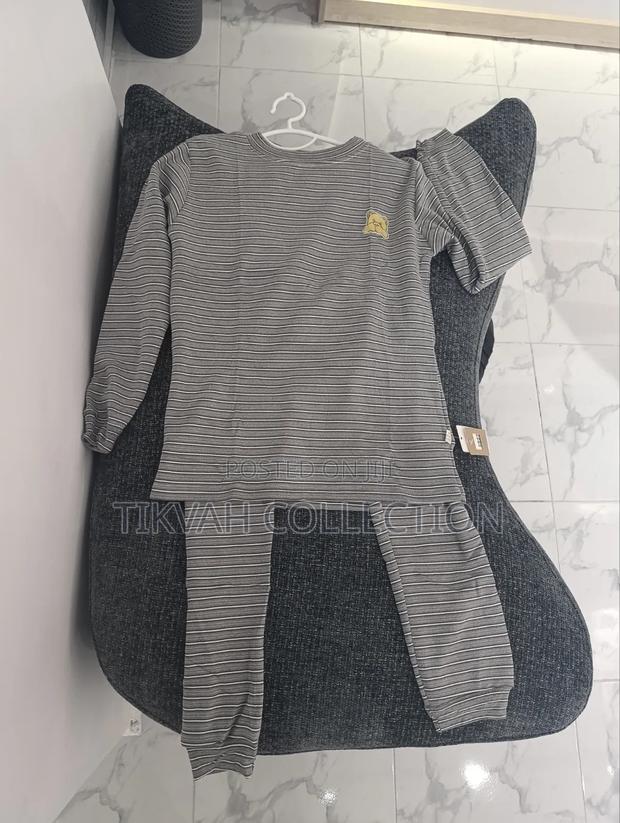 Fleece Lined PJS Stripped - main view