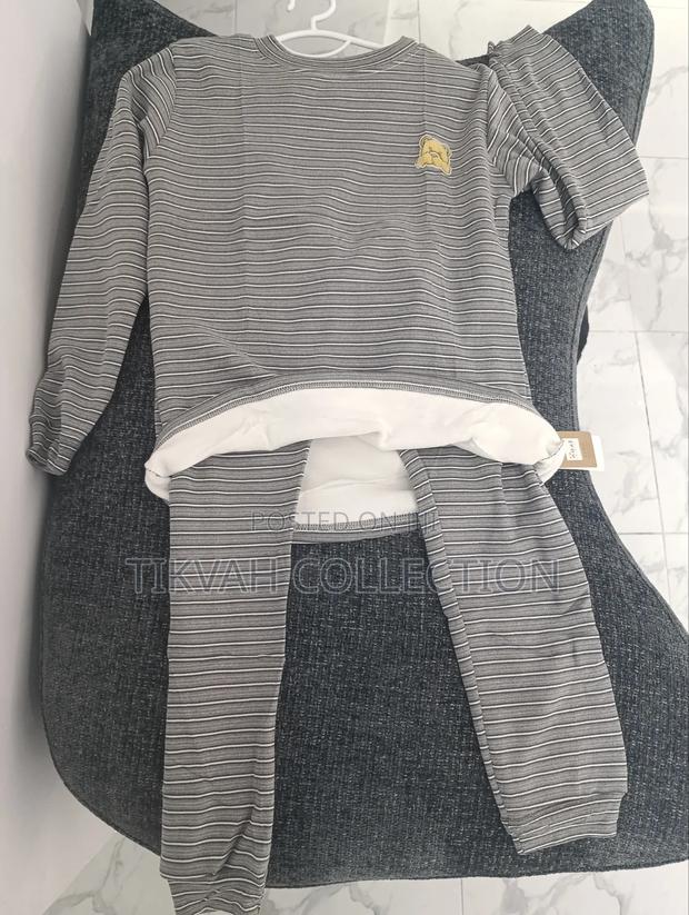 Fleece Lined PJS Stripped - thumbnail 2