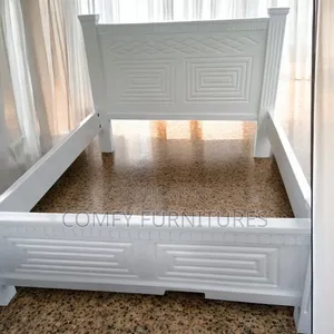 Mahogany Bed 6by6 White
