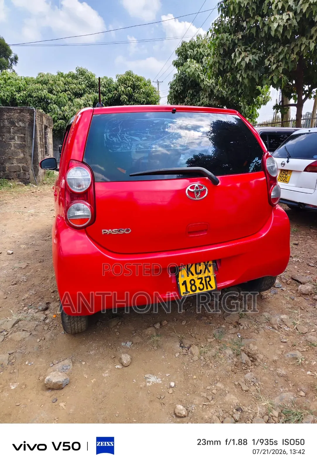 Toyota Passo 1.0 FWD 2013 Red