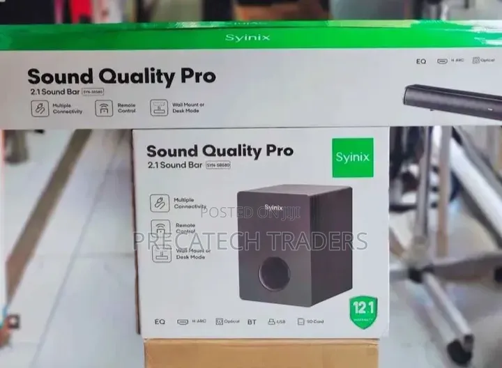 Syinix Sound Quality Pro Soundbar With Subwoofer