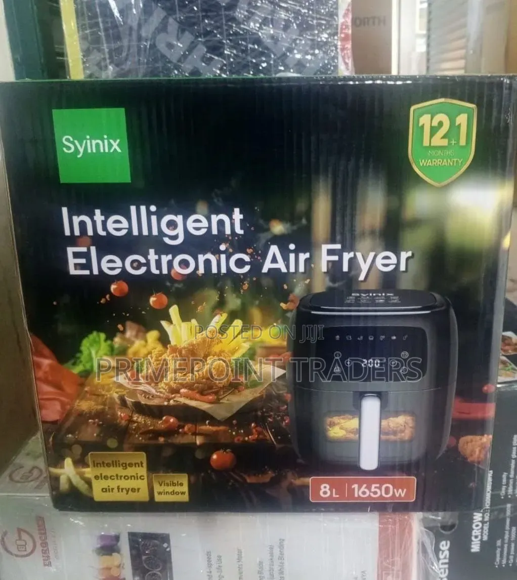 Syinix Air Fryer 8 Litres Capacity,1650 Watts 13 Year's Warrant