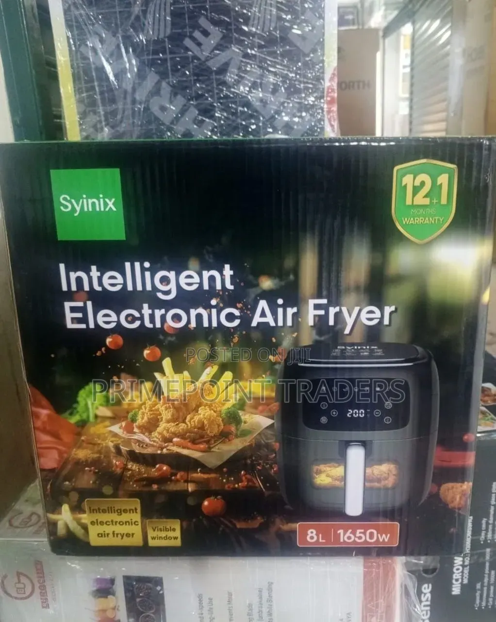 Syinix Air Fryer Digital Electric 8 Litres 1650w
