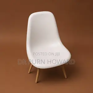 White Study Desk Chair W/ Lock