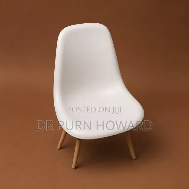 White Study Desk Chair W/ Lock