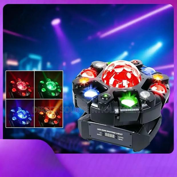 Magic Beam 6-Arm LED Moving Head Stage Light for DJ Events