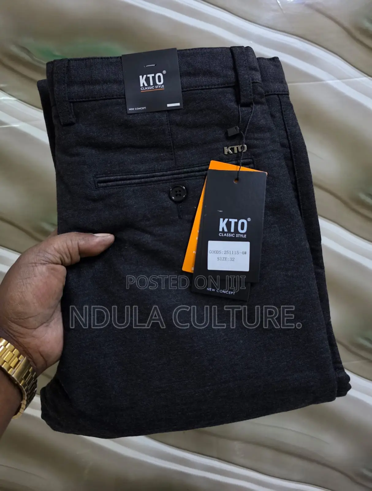 KTO and Timberland Khaki Trousers